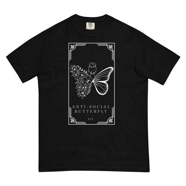Anti-Social Butterfly T-shirt - BLACK