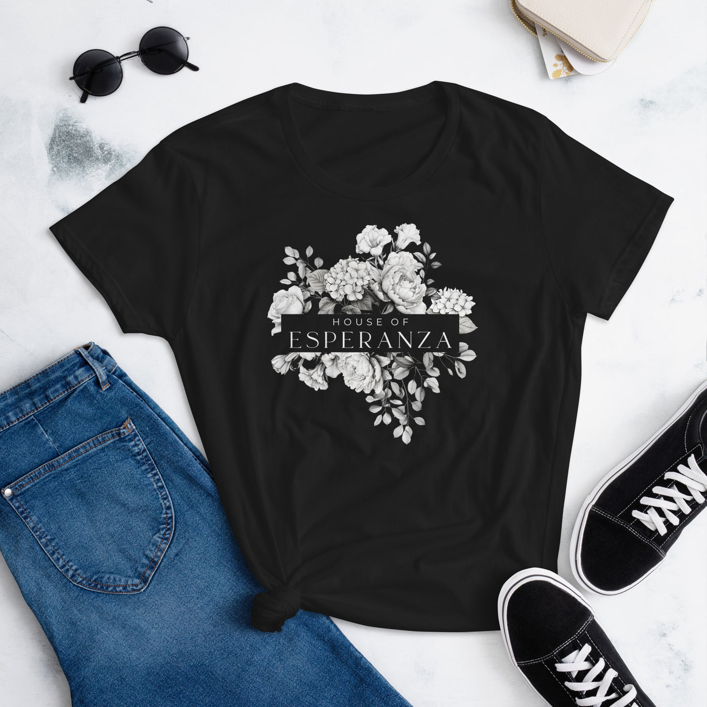 HofE Floral short sleeve t-shirt - Women's fit